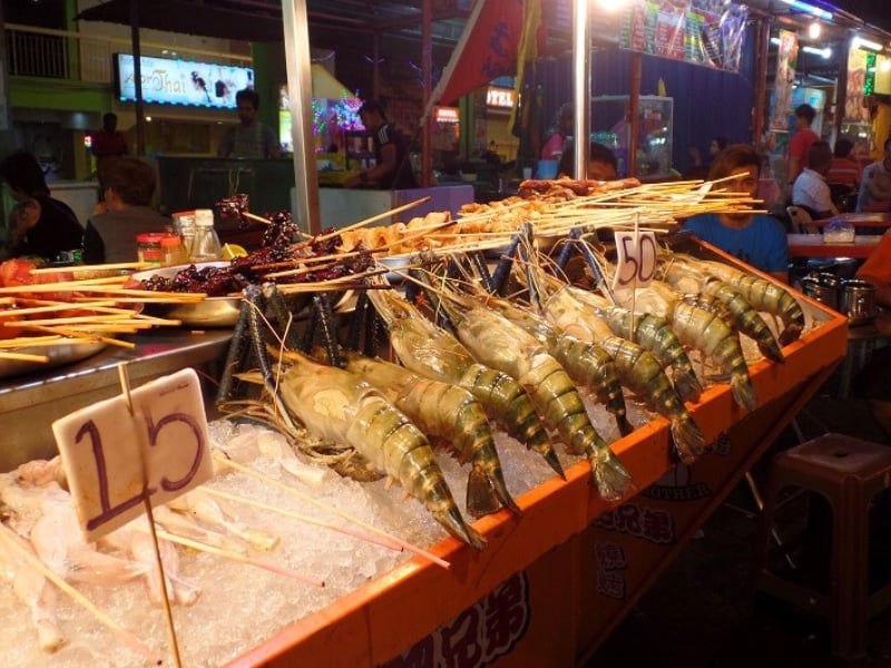 seafood at Jalan alor bukit bintang